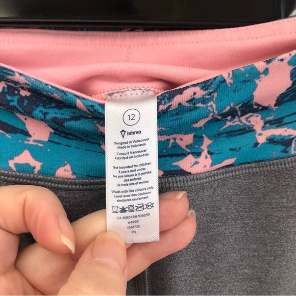 EUC Ivivva by Lululemon girls crop leggings - Picture 9 of 10
